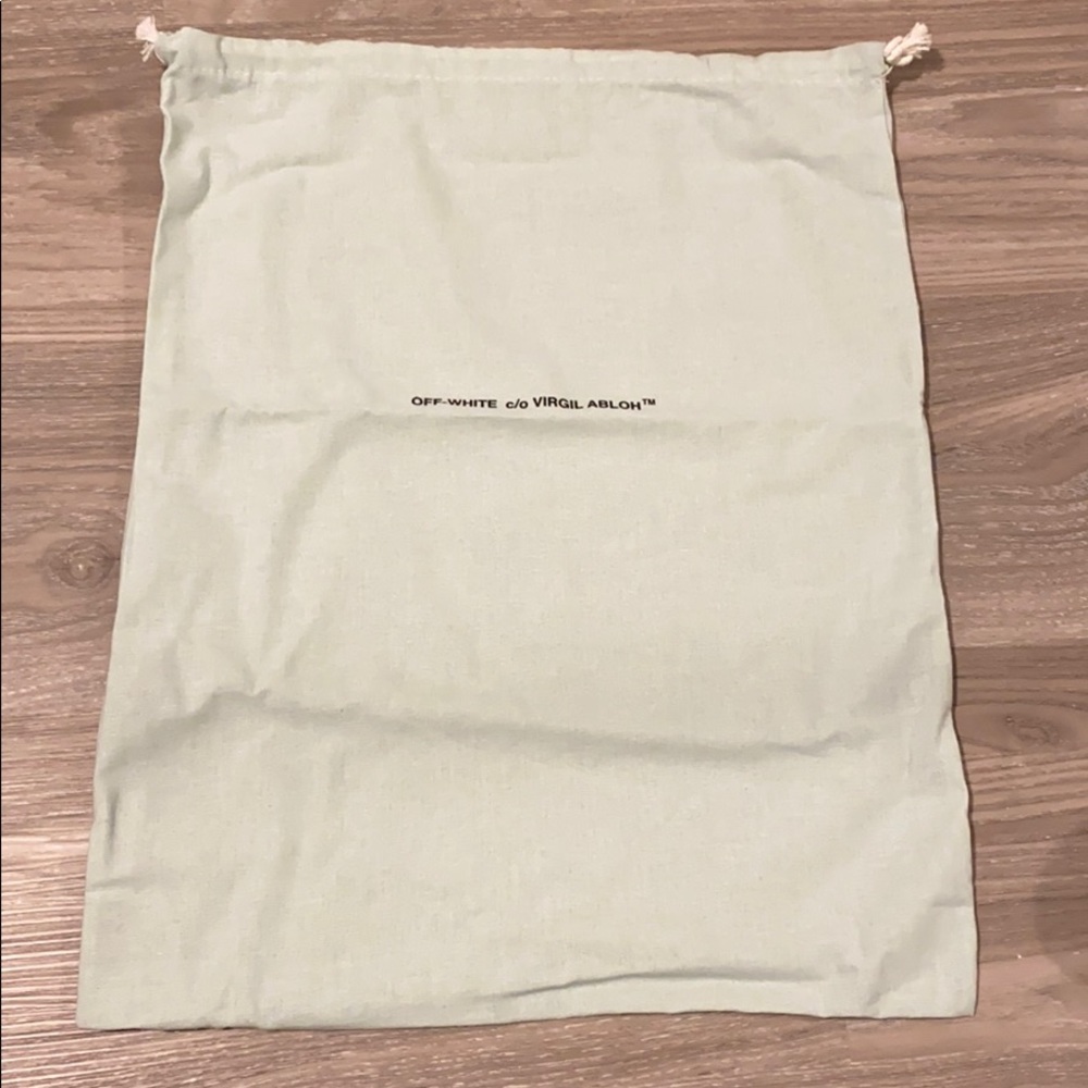 Off White Mint Green Dust Bag::Excellent Condition